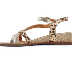 Sandales Mamzelle Olim Leo Beige Or