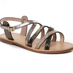 Sandales Plates Les Tropeziennes Hapaxgum Kaki Multi