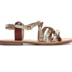 Sandales Plates Les Tropeziennes Hapaxgum Leop Multi