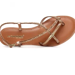 Sandales Plates Les Tropeziennes Monatres Or Irise