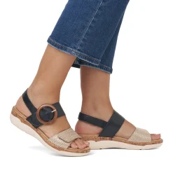 Sandales Remonte R6853-02 Beige Schwarz