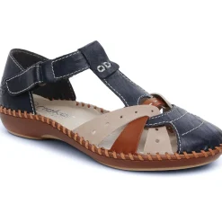 Sandales Rieker M1655-14 Navy Nude