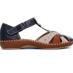 Sandales Rieker M1655-14 Navy Nude