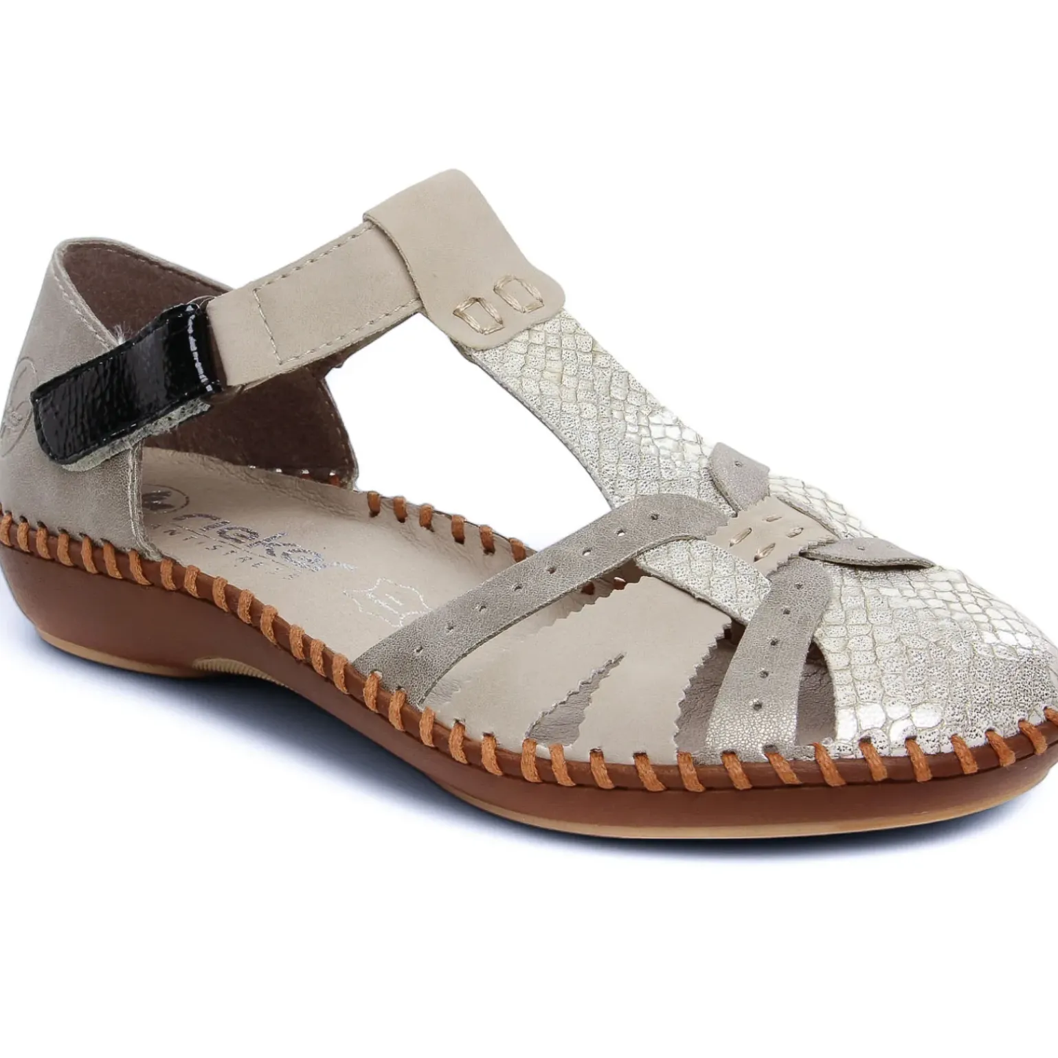 Sandales Rieker M1650-60 Off White Perle