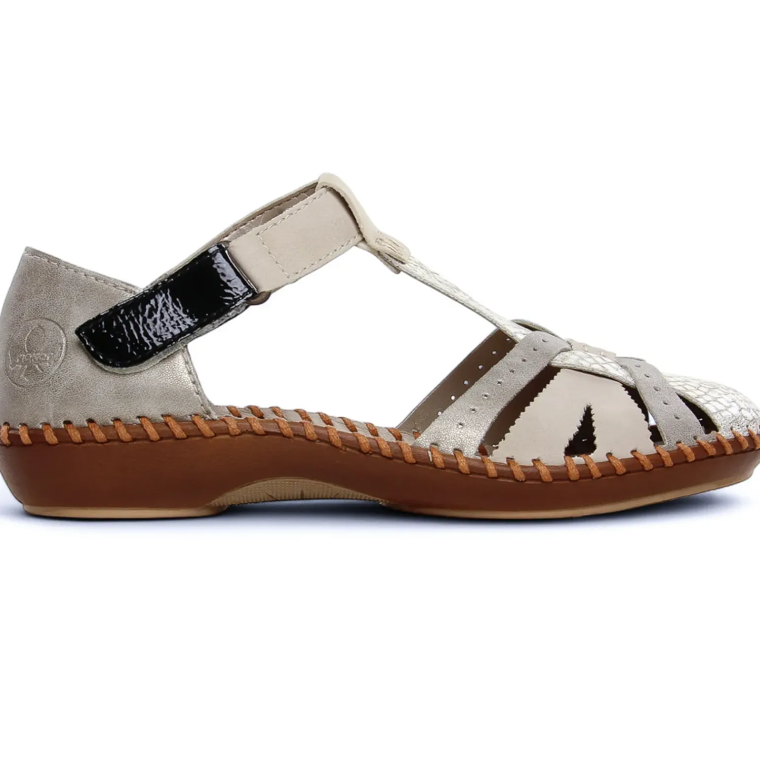 Sandales Rieker M1650-60 Off White Perle