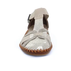 Sandales Rieker M1650-60 Off White Perle