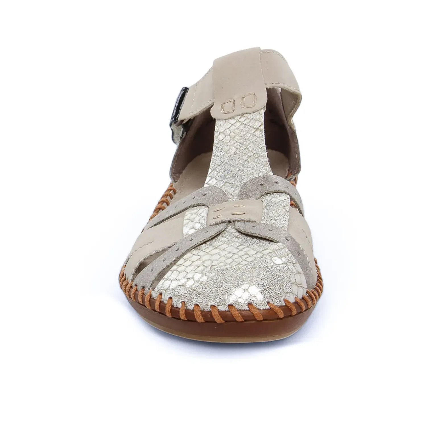 Sandales Rieker M1650-60 Off White Perle