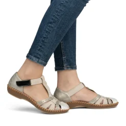 Sandales Rieker M1650-60 Off White Perle