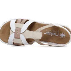 Sandales Rieker 65918-81 Pebble Weiss