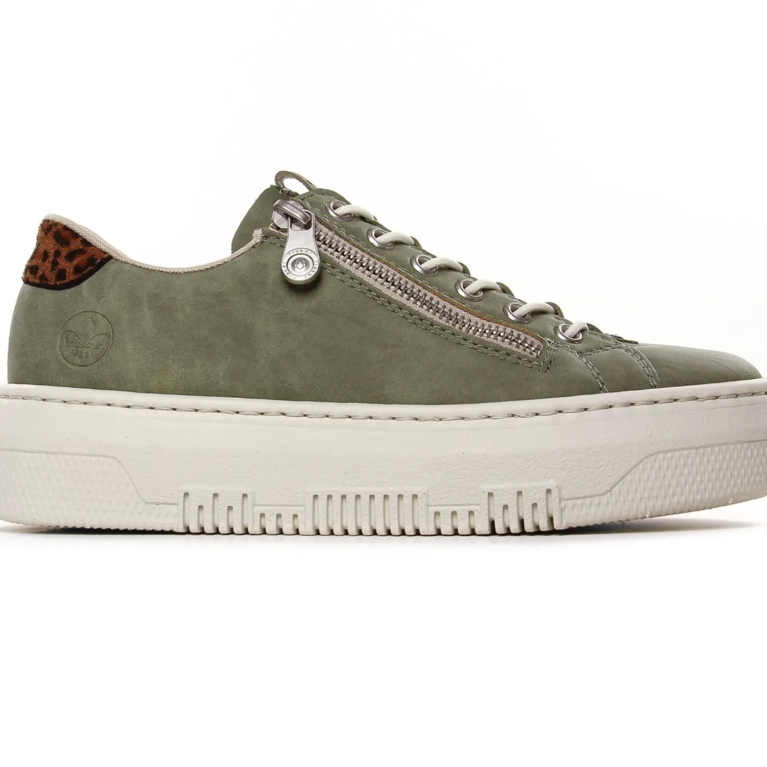 Tennis Plateforme Rieker M1952-52 Kaki Leop