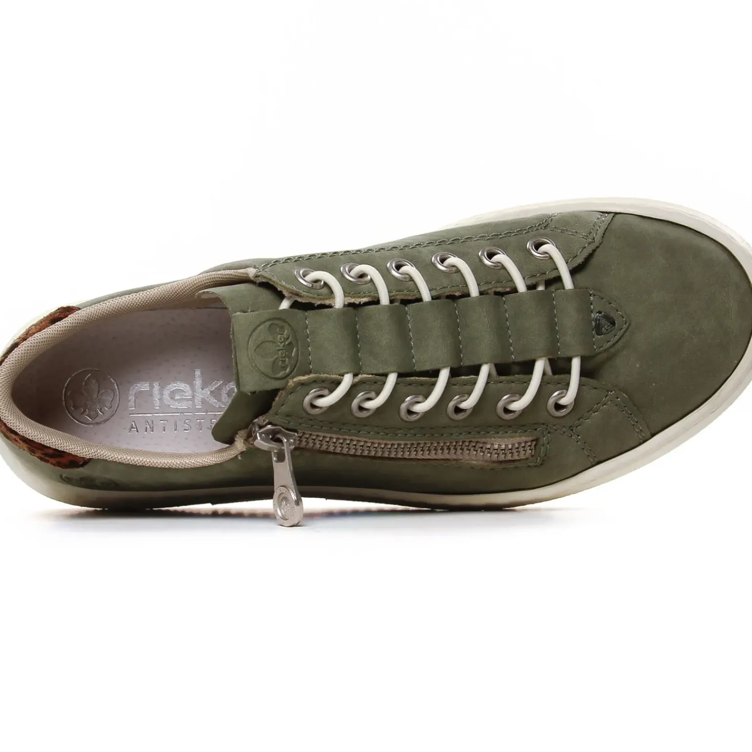 Tennis Plateforme Rieker M1952-52 Kaki Leop